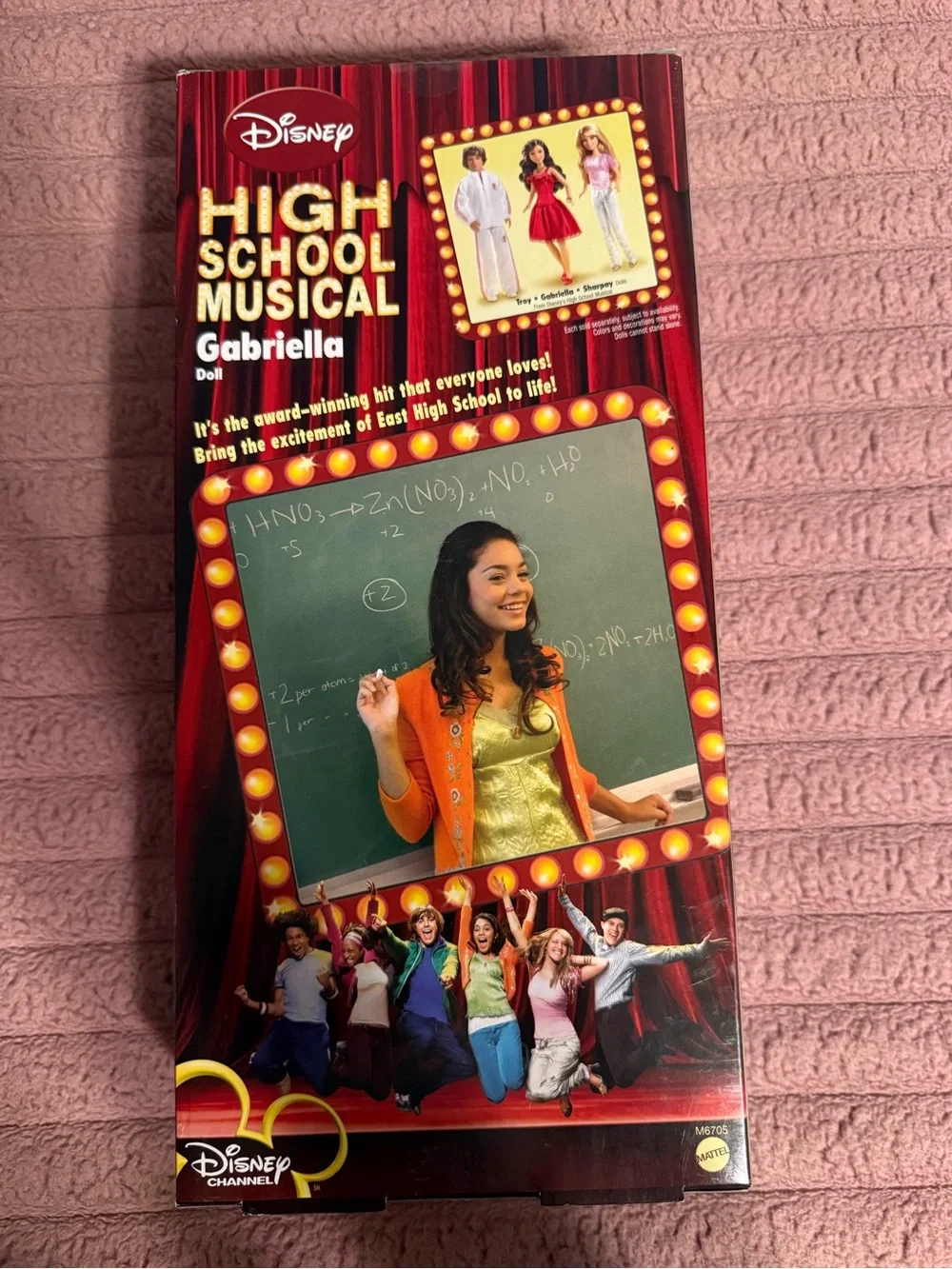 Disney High School Musical Gabriella Doll in Red Dress 2007 Mattel M6705 NRFB
